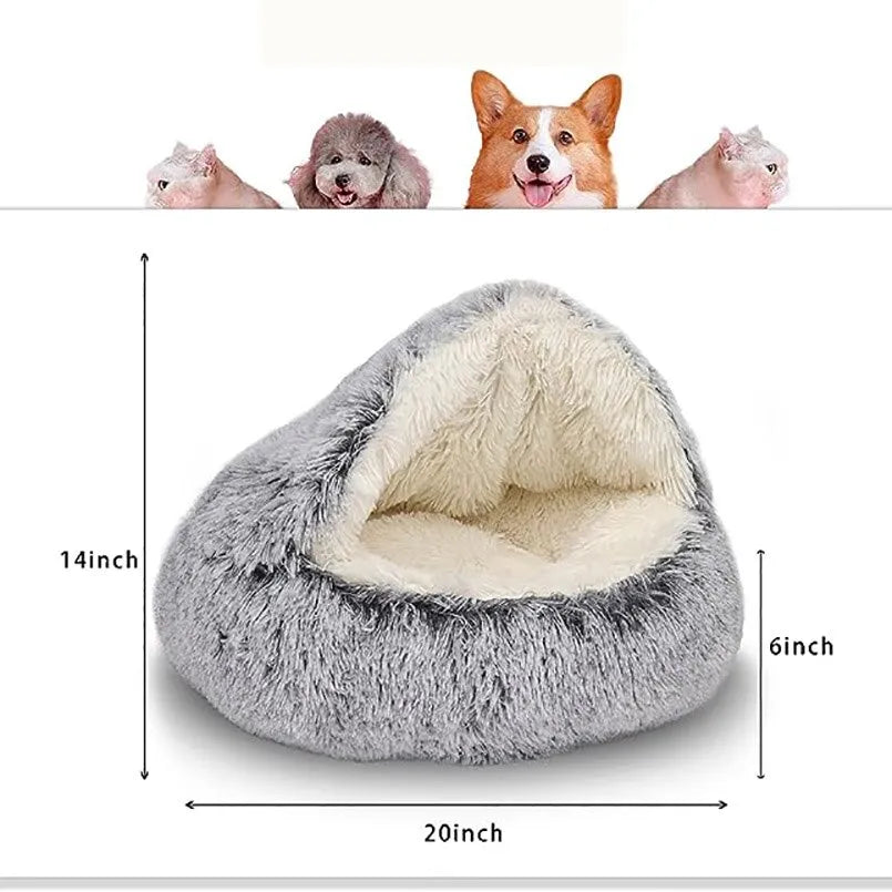 Soft Plush Pet Bed - FUR YOU