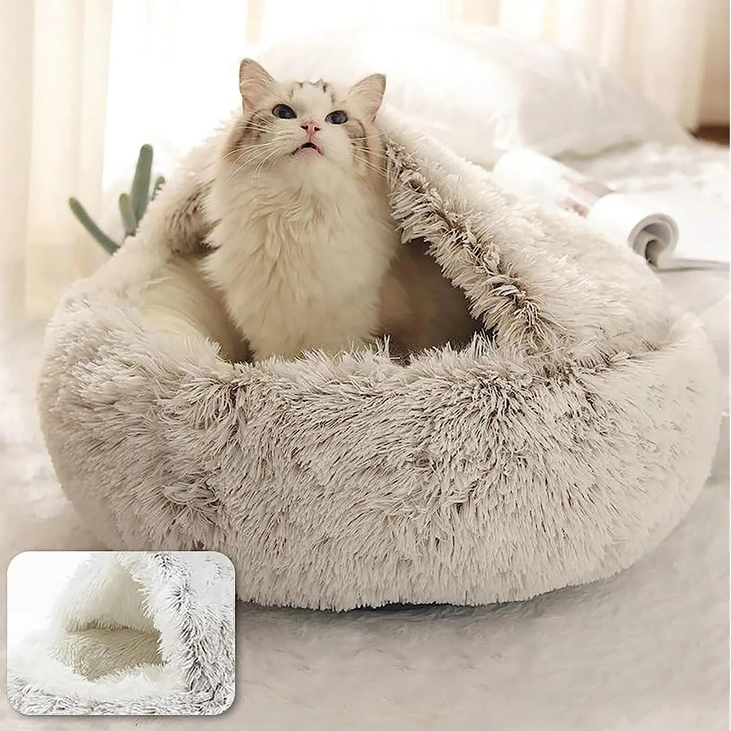 Soft Plush Pet Bed - FUR YOU